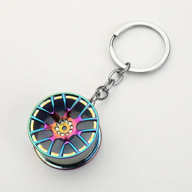 Creative Gear Head Keychain – Turbo Gearbox Car Keyring Gift