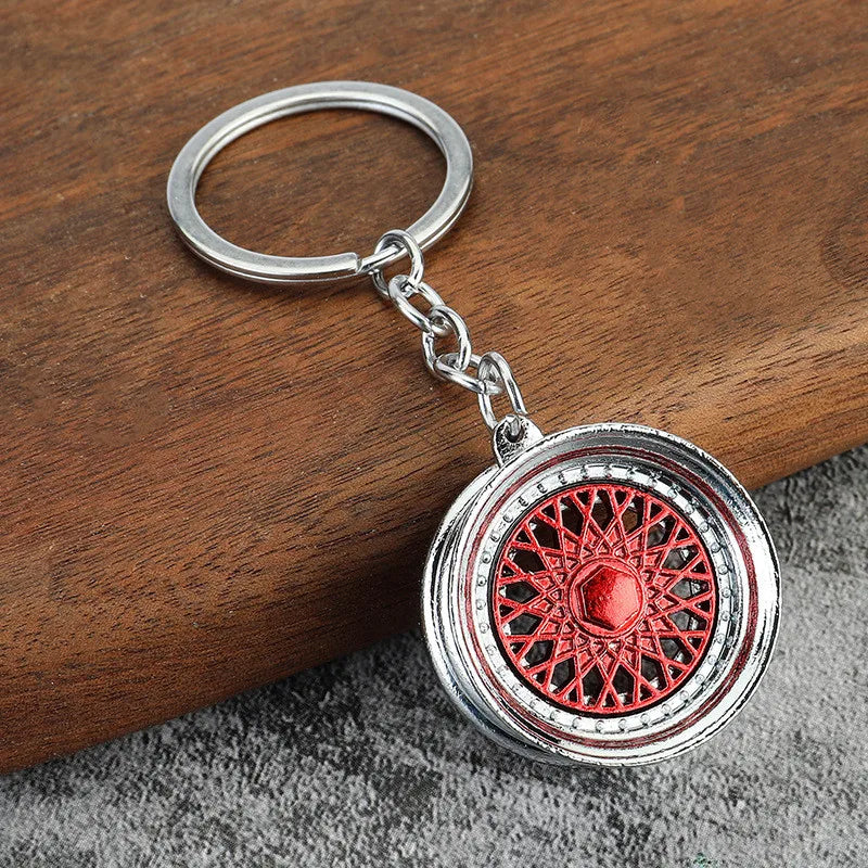 Creative Gear Head Keychain – Turbo Gearbox Car Keyring Gift