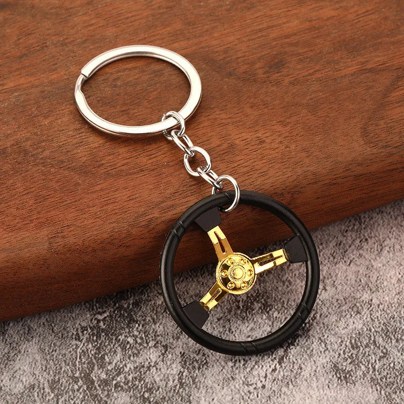 Creative Gear Head Keychain – Turbo Gearbox Car Keyring Gift