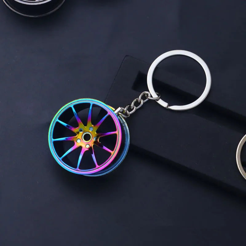 Creative Gear Head Keychain – Turbo Gearbox Car Keyring Gift