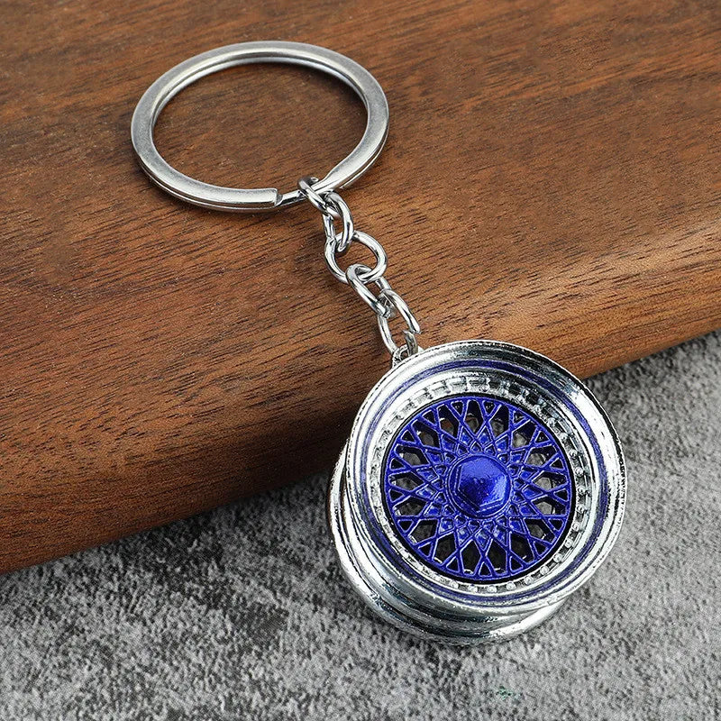Creative Gear Head Keychain – Turbo Gearbox Car Keyring Gift
