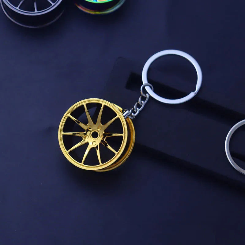 Creative Gear Head Keychain – Turbo Gearbox Car Keyring Gift