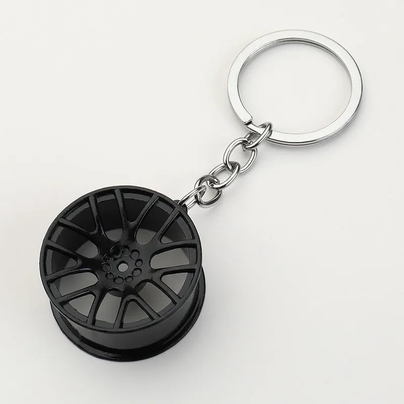 Creative Gear Head Keychain – Turbo Gearbox Car Keyring Gift