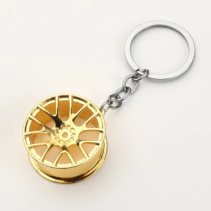 Creative Gear Head Keychain – Turbo Gearbox Car Keyring Gift