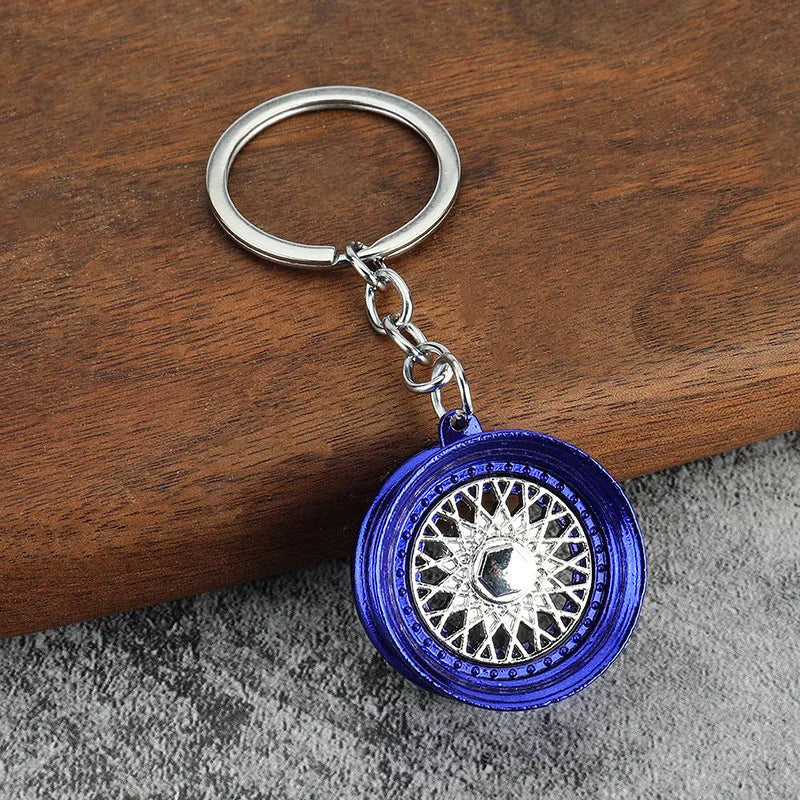 Creative Gear Head Keychain – Turbo Gearbox Car Keyring Gift