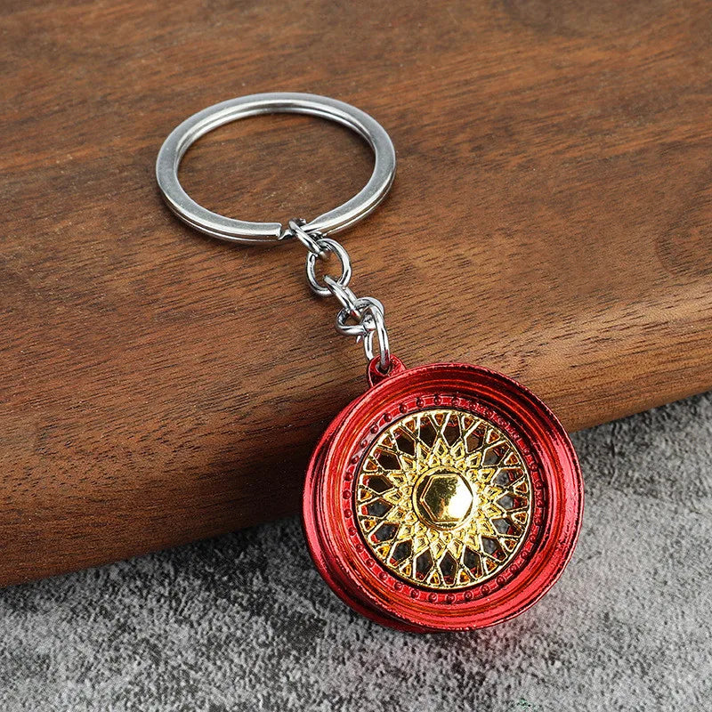 Creative Gear Head Keychain – Turbo Gearbox Car Keyring Gift