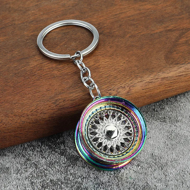 Creative Gear Head Keychain – Turbo Gearbox Car Keyring Gift