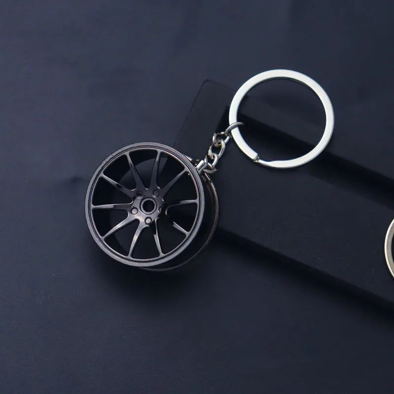 Creative Gear Head Keychain – Turbo Gearbox Car Keyring Gift